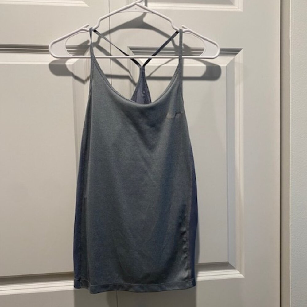 Nike Gray Strappy Racerback Tank Top